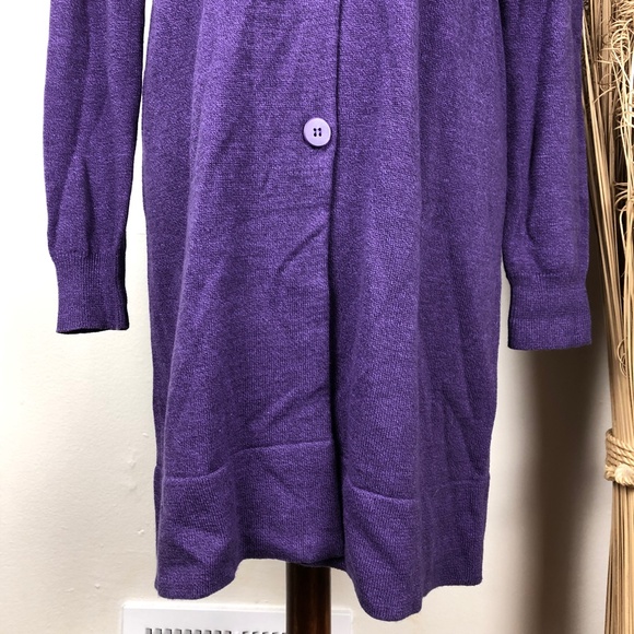 Oversized Sweater Dress Long Sleeve Midi Small - Picture 4 of 9